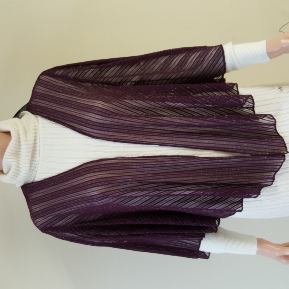 INC metallic shrug scarf